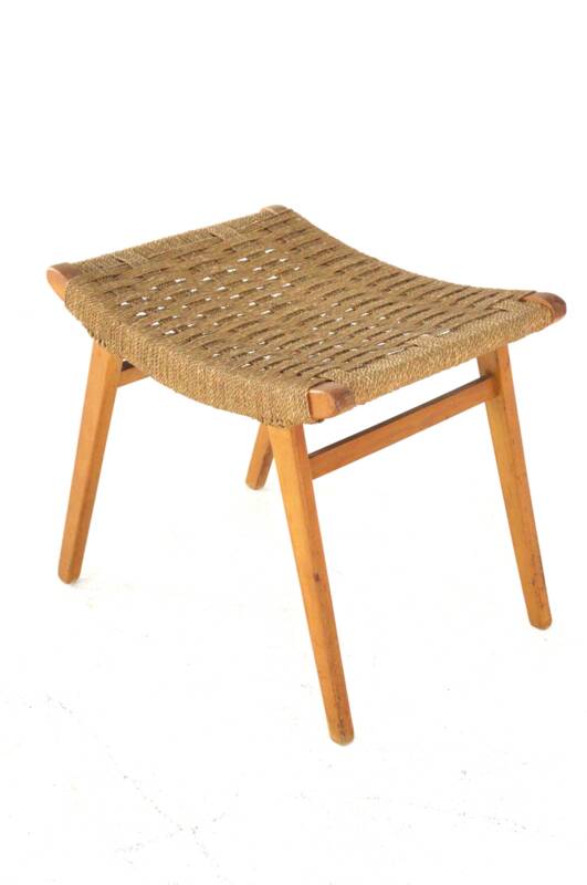 Footstool in the style of Audoux Minet | mid century modern vintage design