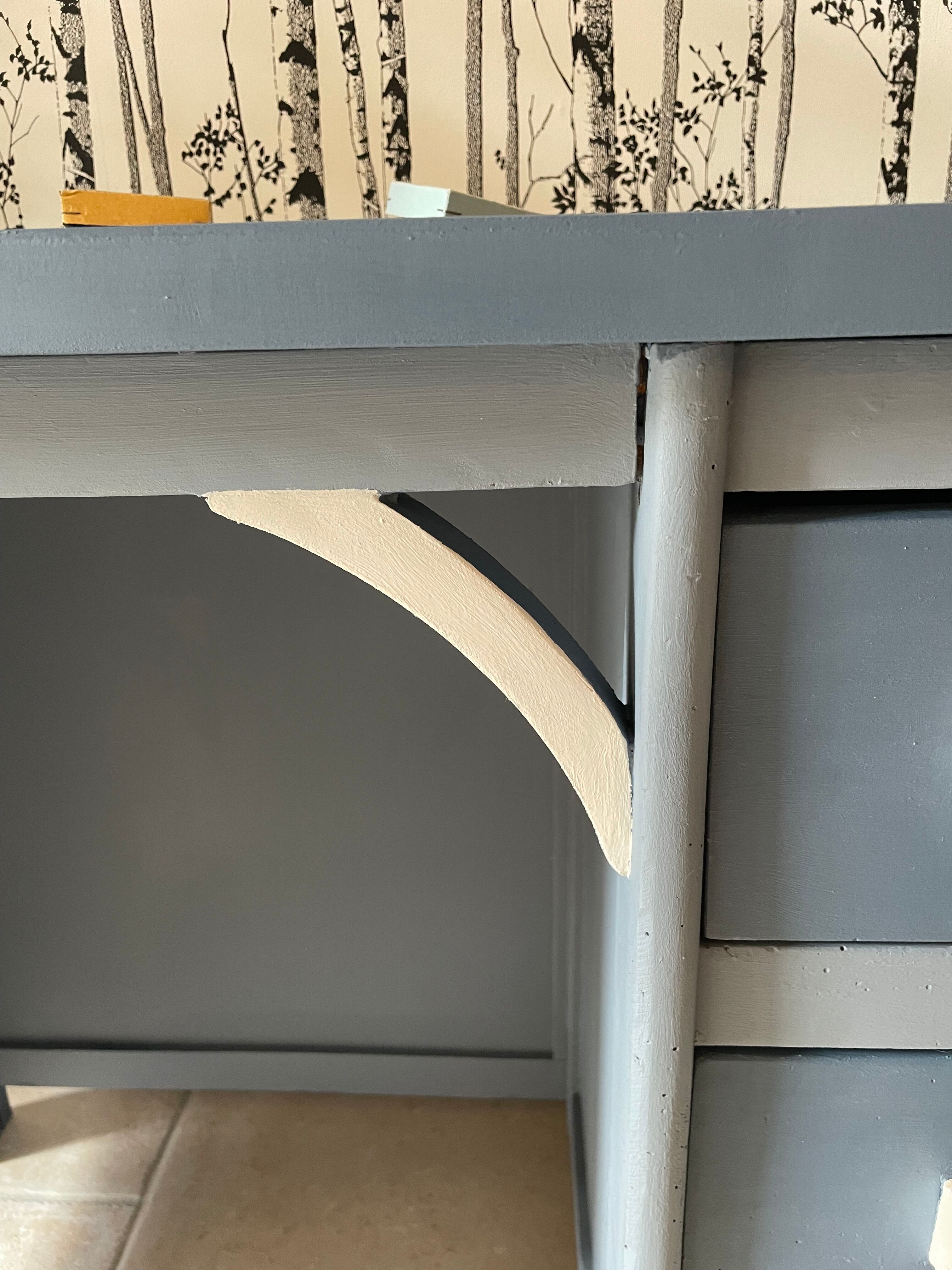 50s child desk revamped