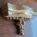 Antique gilded wooden frieze, shelf support