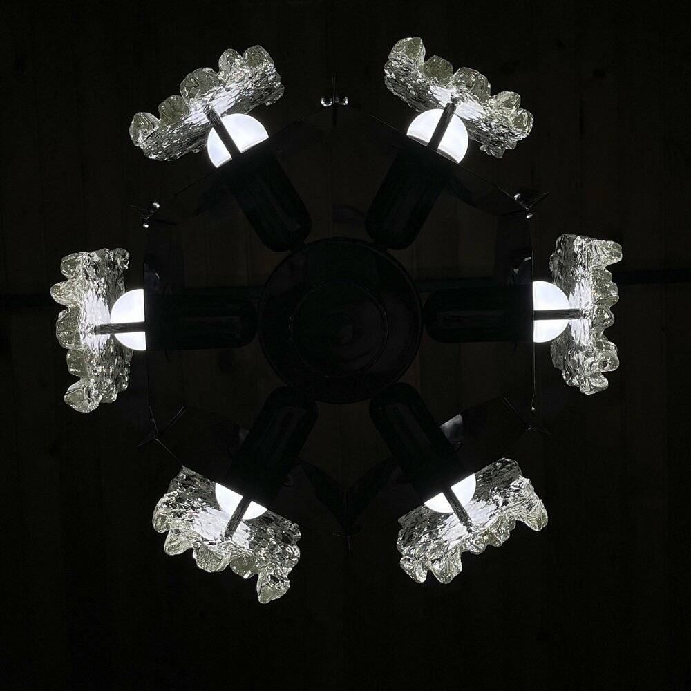 Mid-century Murano glass chandelier, Italy, 1970s