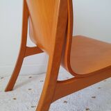 Scandinavian armchair in curved wood