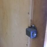 Armoire à pharmacie bois art déco