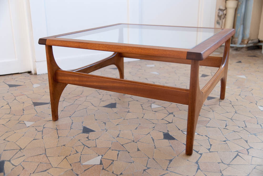 Square and glazed coffee table