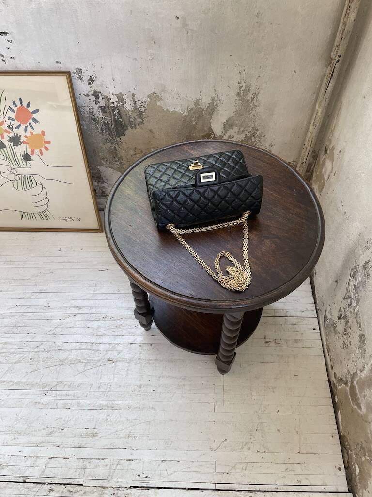 Table d’appoint brutaliste style Dudouyt