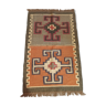 Kilim cotton and burlap carpet - 90cm x 160cm