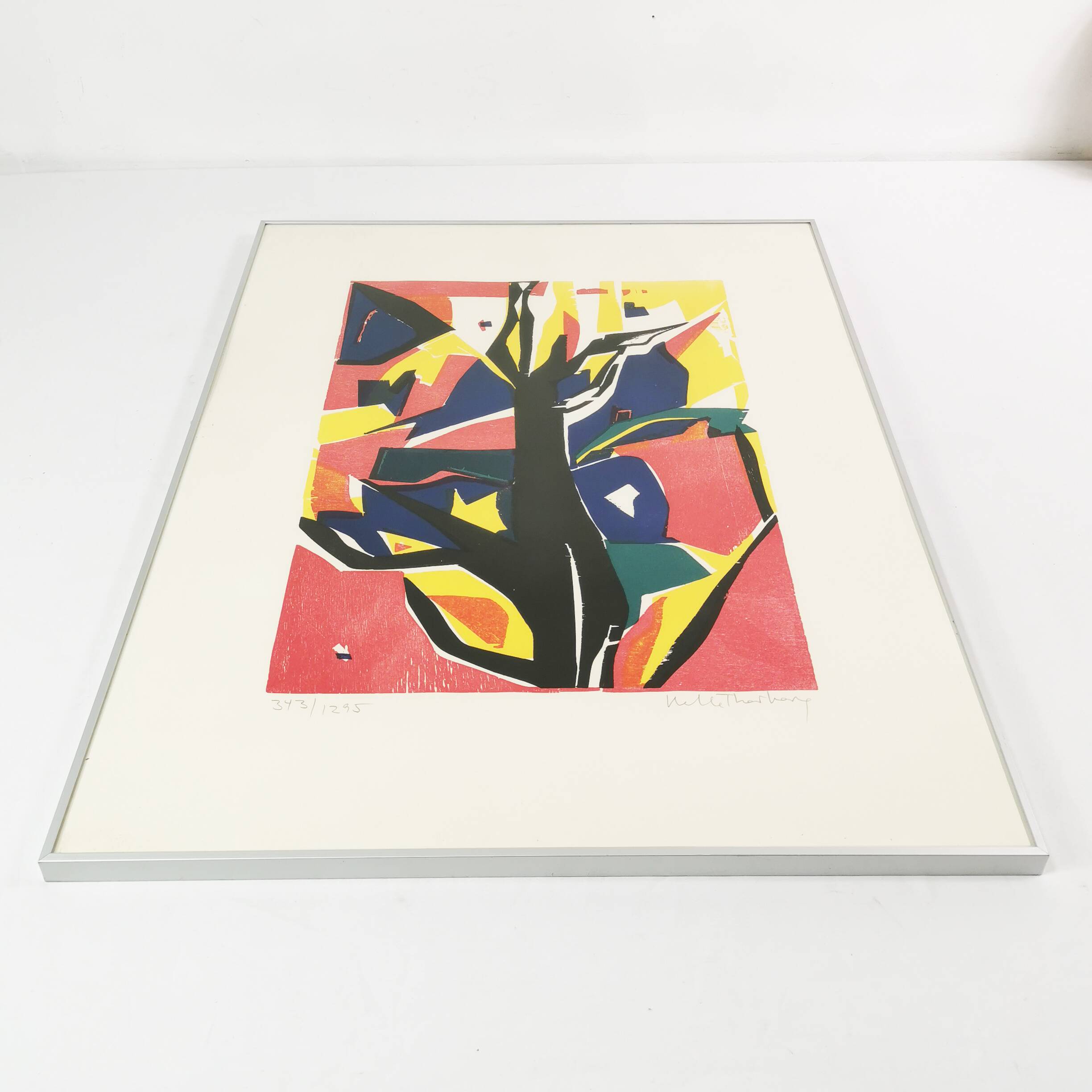 Graphics - lithography, Helle Thorborg, Denmark 1960s.