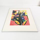 Graphics - lithography, Helle Thorborg, Denmark 1960s.