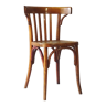 Chaise bistrot baumann 1930 assise bois gravée