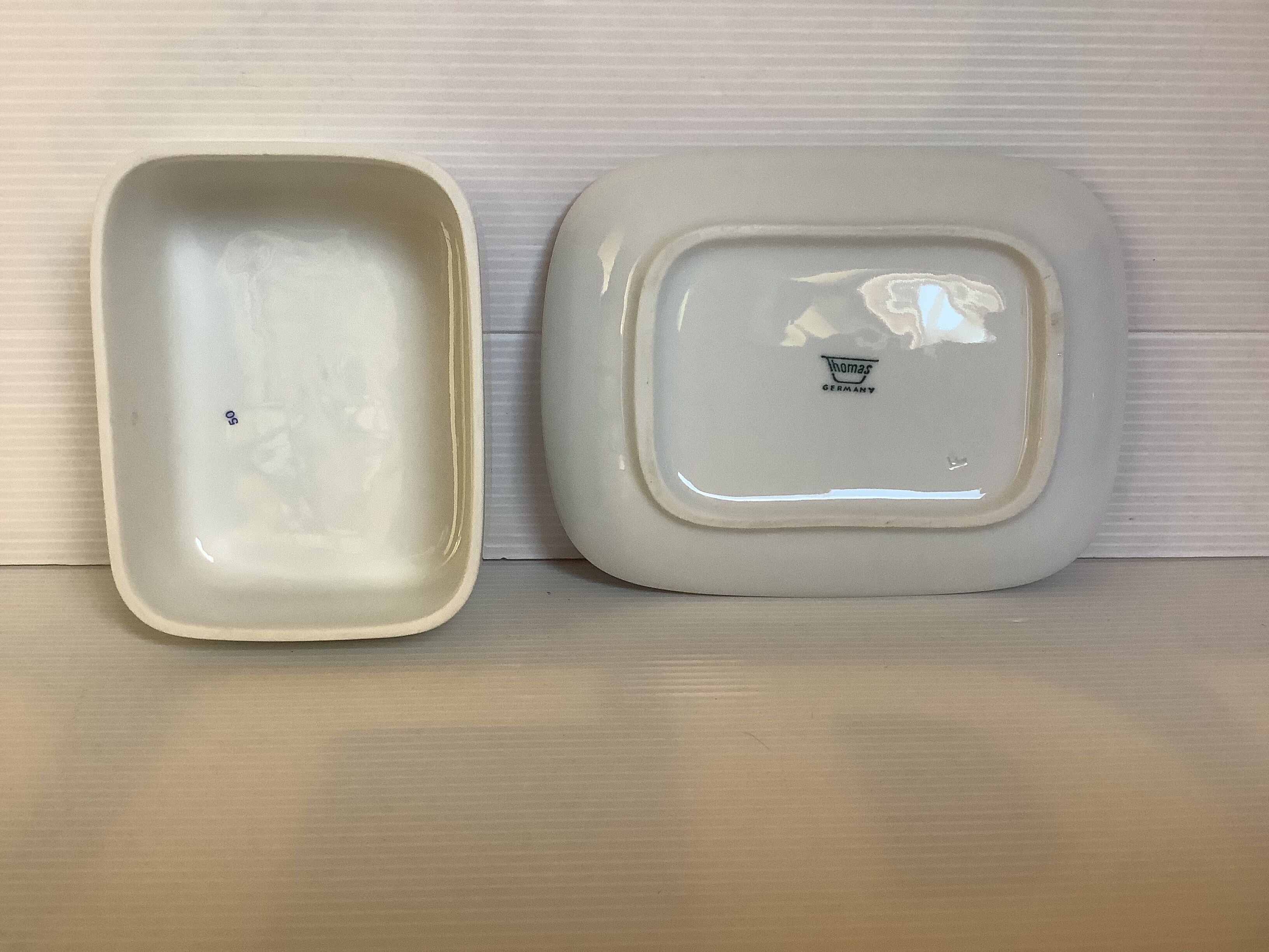 Butter dish with vintage Thomas Germany lid