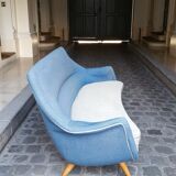Sofa Sofa Arc curved EGG Scandinavian years 50-60
