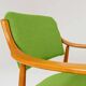 Vintage green wool office chair 1970