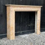 Cheminée de style Louis XIV en marbre jaune Trets vers 1880