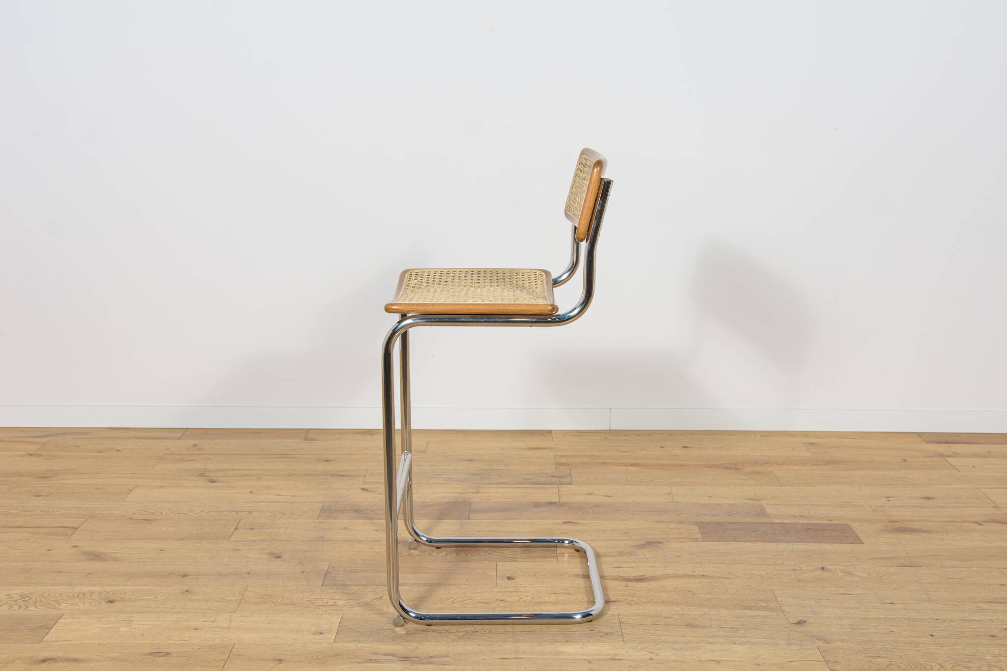 Chrome-Plated Bar Stools Typ Cesca, Italy, 1970s