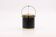 Vintage 1970s ice bucket - Black crocodile effect faux leather