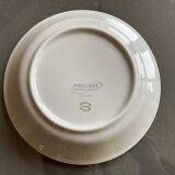6 coupelles porcelaine et or Philippe Deshoulières