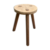 Brutalist tripod farm stool 1950
