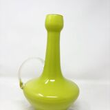 Vase vert citron en opaline Empoli