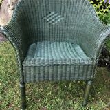 Vintage rattan armchair