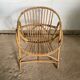 Vintage rattan children's armchair 1960s