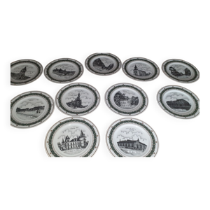 Lot de 11 assiettes ville de Liévin