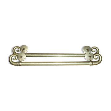 Pair of very large antique Victorian brass door handles.
