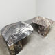 Vintage design marble coffee table midcentury Roche Bobois pink