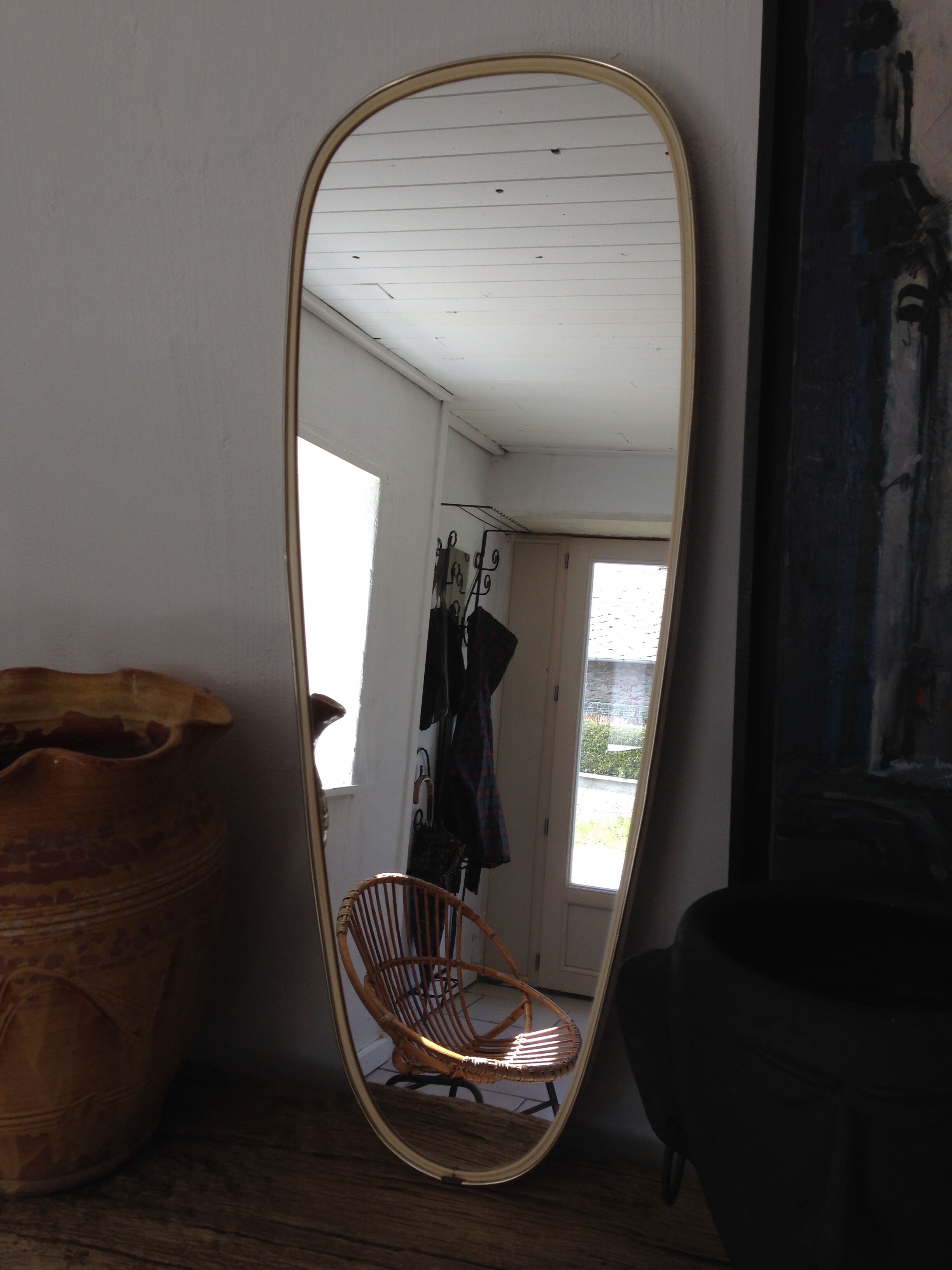 Vintage mirror   60's size 78x30cm