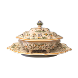 Soup pot in earthenware of Moustiers