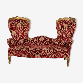 Banquette "causeuse" baroque