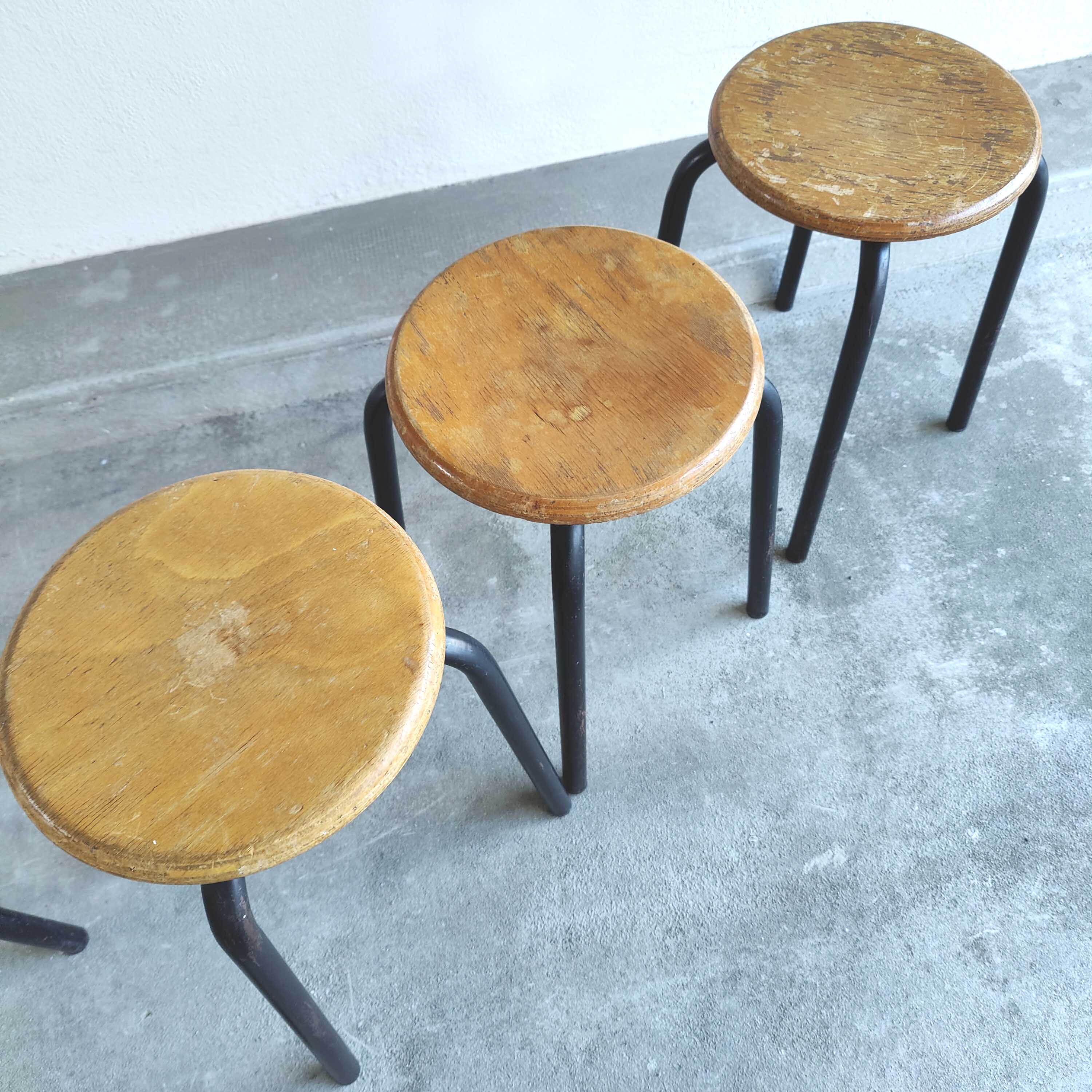 Set six vintage stools