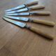 5 antique monogrammed knives