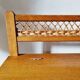 Banc coffre chêne et rotin 1960