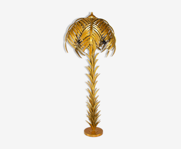 Lampadaire palmier doré or
