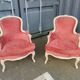 Paire de fauteuils anciens style Louis XV
