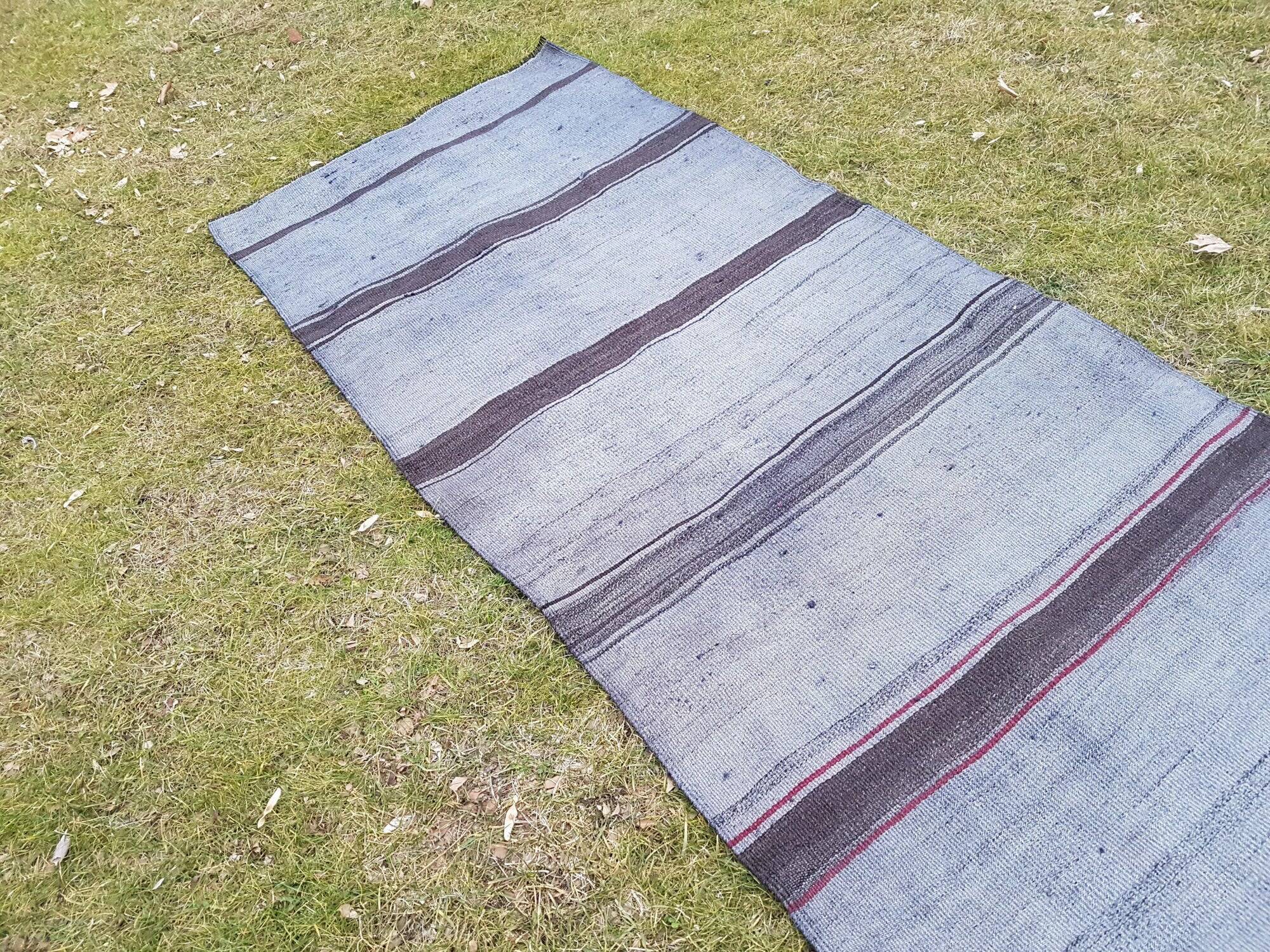 Vintage Turkish hallway rug 94x274 cm