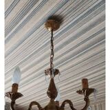 Lustre métal doré