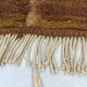 Plain brown Moroccan rug in wool 3/2 Custom-made Moroccan rug