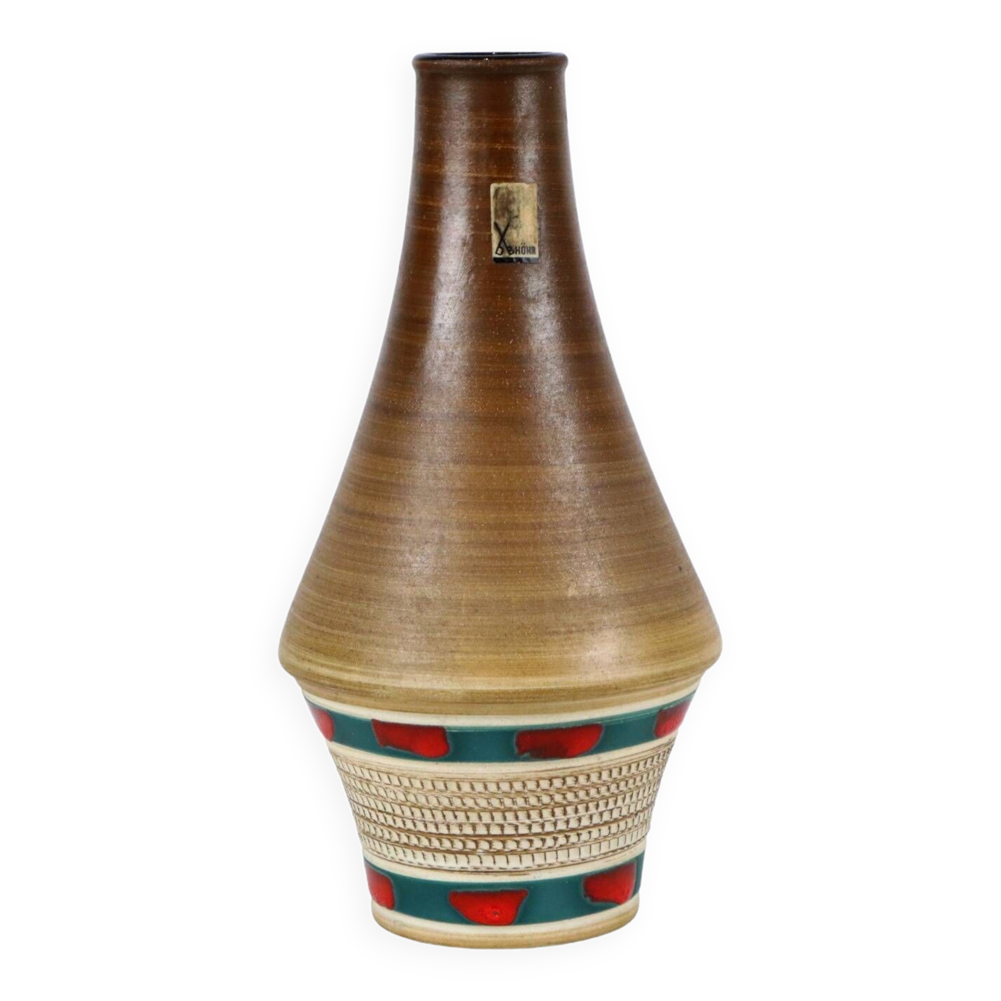 Small West Germany Vase Vintage Ceramics Sixties D&B 25cm