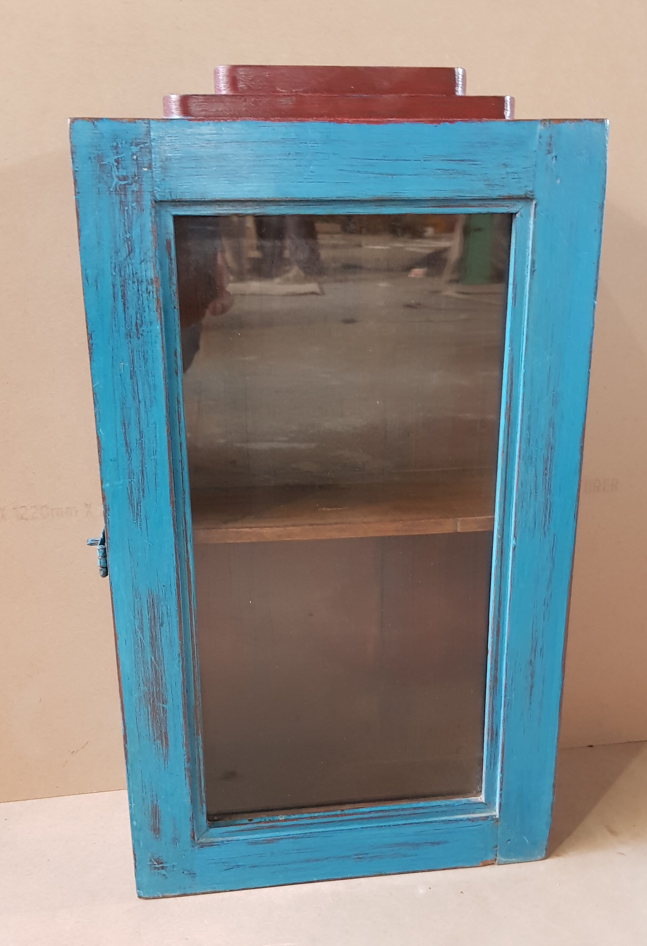 Medicine cabinet - showcase - Burmese teak wall shelf