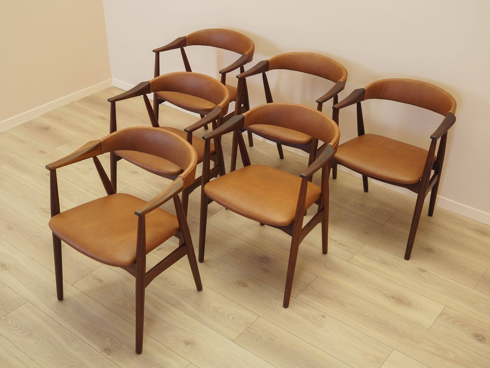 6 chaises danoises en teck, années 1970