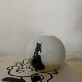 Murano glass ball vase