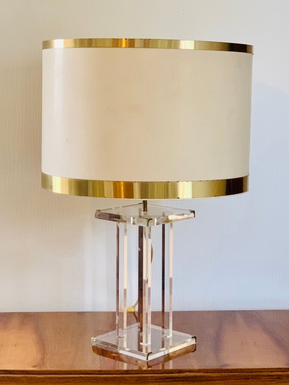 Vintage table lamp by David Lange, circa 70's
