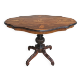 Napoleon III violin table in burr walnut