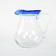 Glass jug, Italian design, 1970s, manufactured in Italy