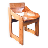 Set of Scandinavian Pine Side Chairs, Sweden, 1960s