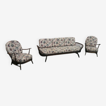 Ercol sofa and armchairs