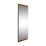 Scandinavian vintage teak mirror 1960s 30X82cm