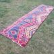 Vintage Turkish hallway rug 83x337 cm