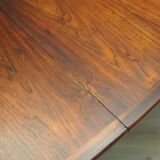Table ovale en palissandre, années 1950, design danois, designer : Arne Vodder, productio