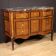 Commode française marquetée avec dessus en marbre, XIXe siècle
